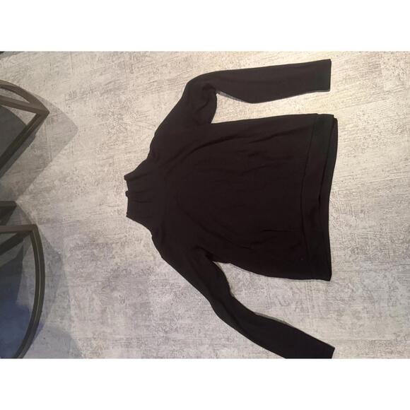 ALO Clarity Black Long Sleeve mock neck sz L - Picture 3 of 6